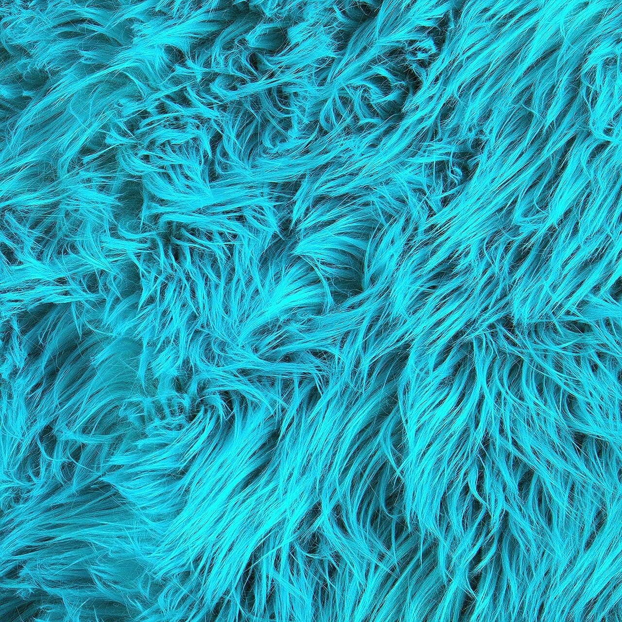 FabricLA Shaggy Faux Fur Fabric - 12 X 12 Inches Pre-Cut - Use Fake Fur  Fabric for DIY, Craft Fur Decoration, Fashion Accessory, Hobby - Turquoise